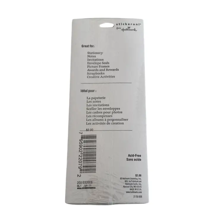 NOS 1990’s Hallmark Stickeroni Glitter Sticker Set with Adorable Teddy Bears