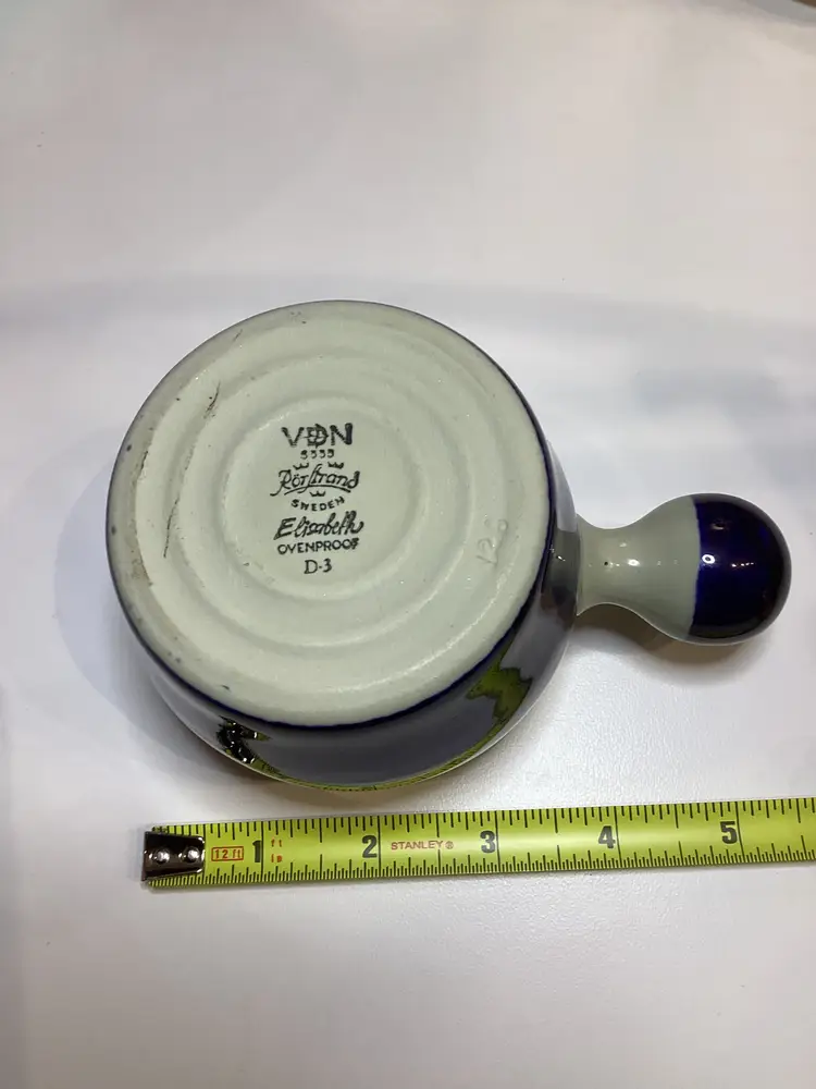 Rorstrand Elisabeth CREAMER WITH KNOB HANDLE Sweden Mid Century Modern Ovenproof