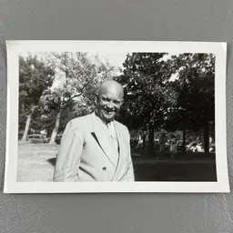Vintage Dwight D Eisenhower President Of The United States Photo Snapshot 3.5x5"