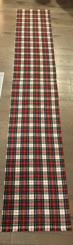 VTG Pendleton Stewart Wool Tartan With Fringe Scarf