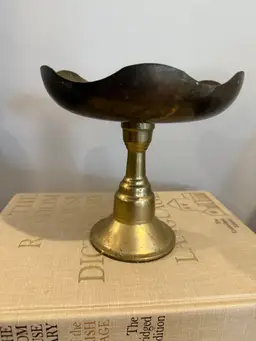 Brass Pedestal Bowl / Stand