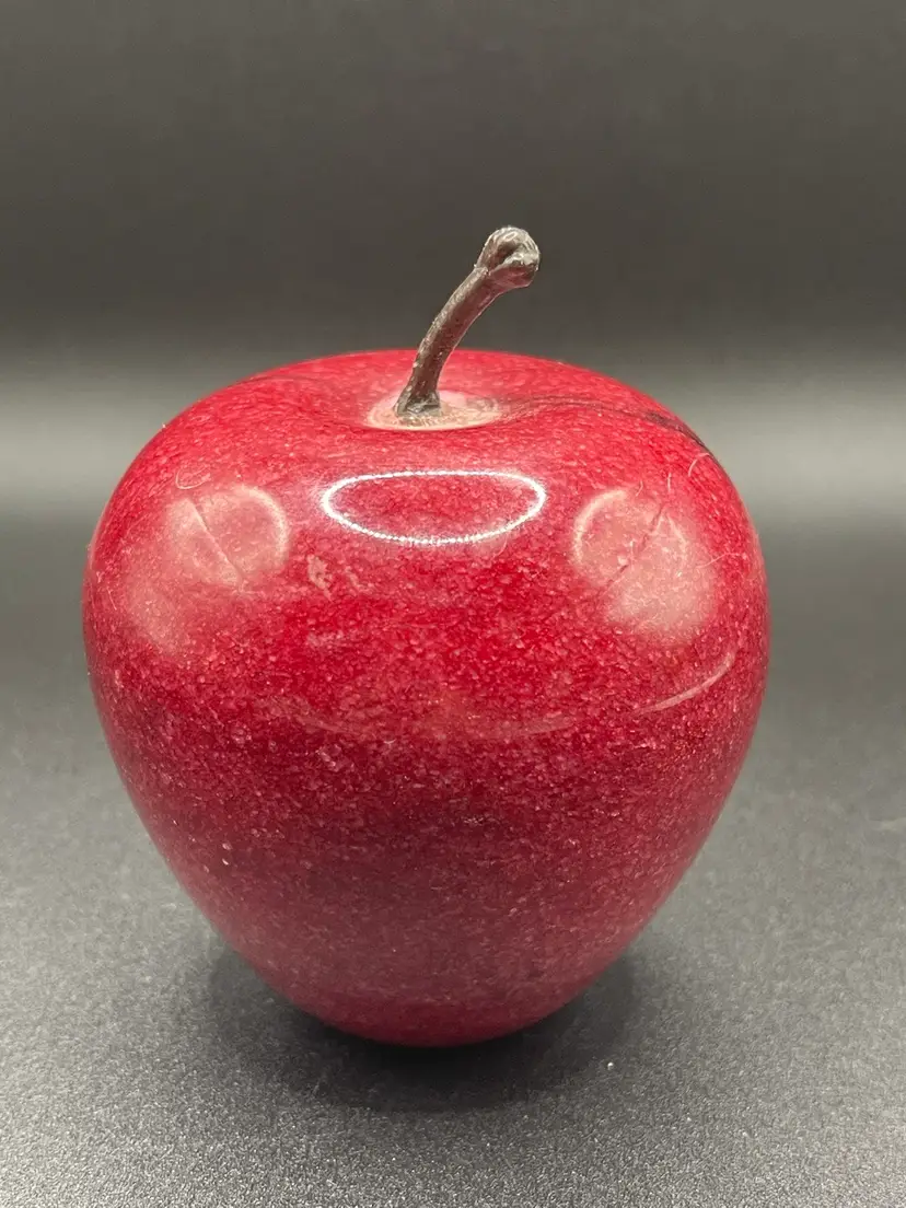 Red Stone Apple Paperweight