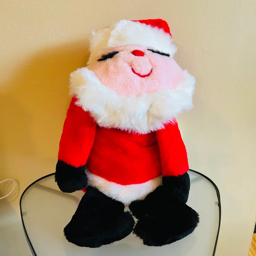 Vintage Ms Noah Santa Claus Plush Terrific Santa Signed Stuffed Animal w/Tags