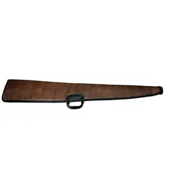 Long Gun Case Rifle Shotgun Bag Padded Soft Case Brown Leather Handle 48”