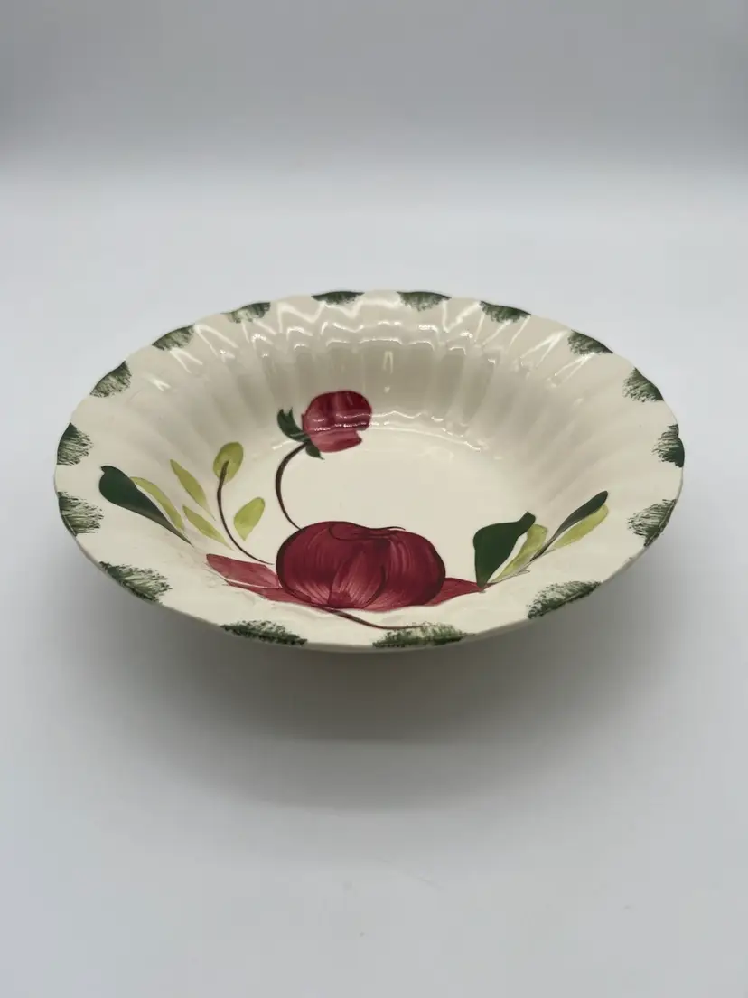 Vintage Hand Painted Blue Ridge Pottery Allegro Serving Bowl