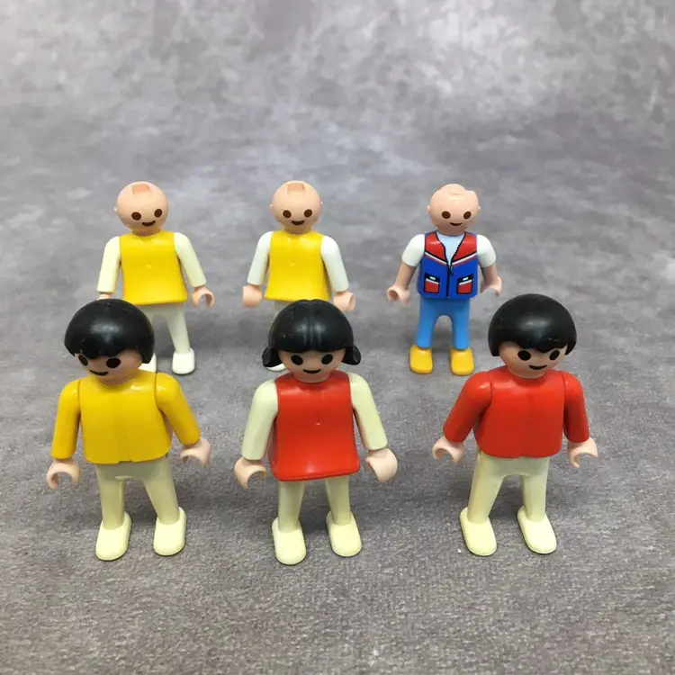 Playmobil Children Figures- Has yellowing & some are missing hair