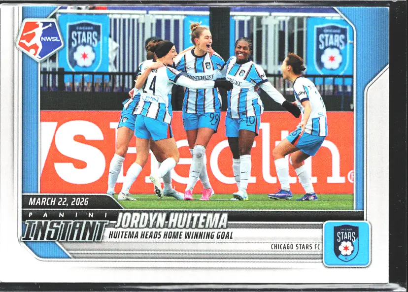 Jordyn Huitema Soccer Card Limited Edition Only 84 Made 2026 Panini Instant NWSL - Chicago Stars FC