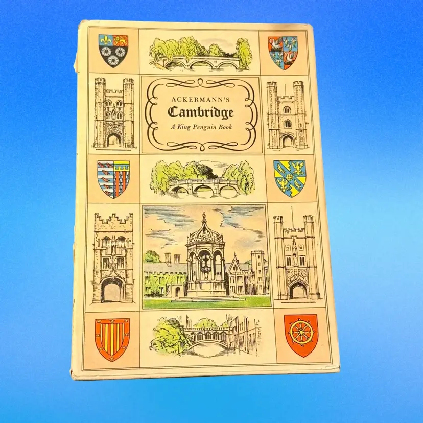 Vintage Hardcover Ackermann's Cambridge A History Of The University Of Cambridge Colour Illustrated (KK)