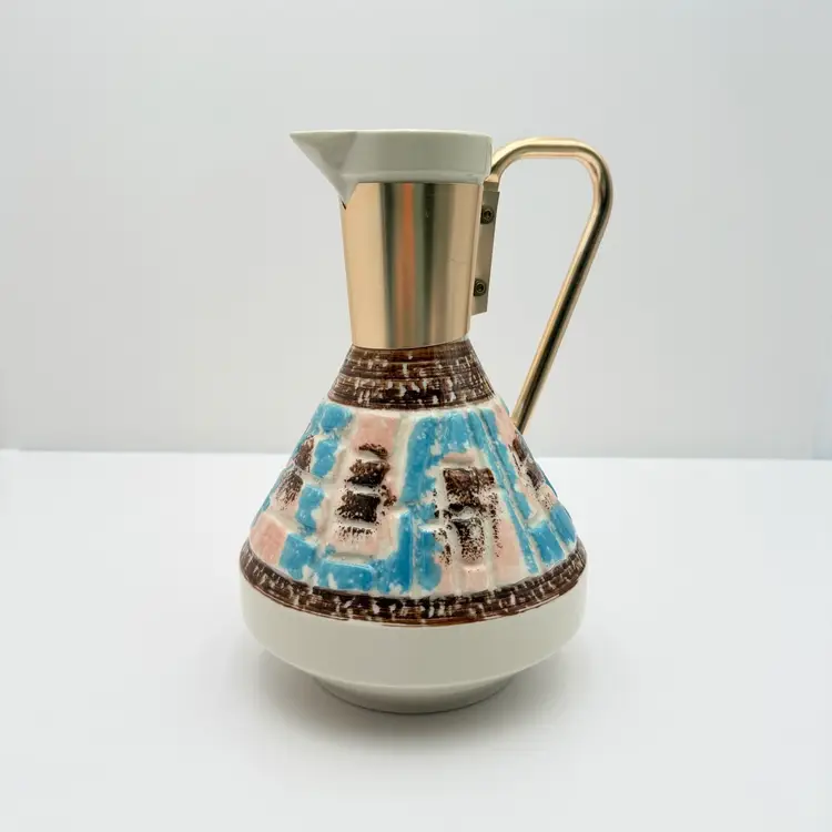 C. Miller Vintage 1950s Mid Century Pastel Color Carafe