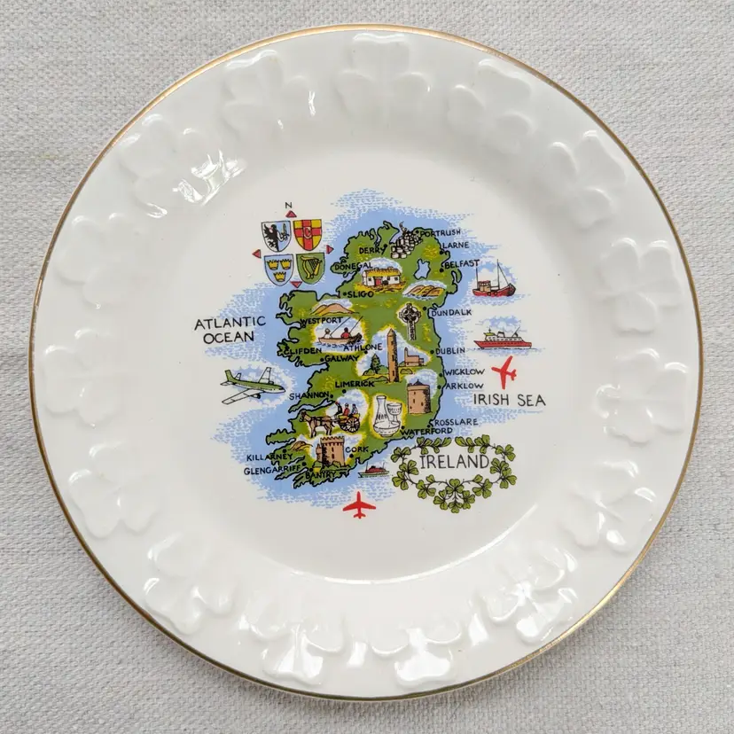 Ireland Map Trinket Dish