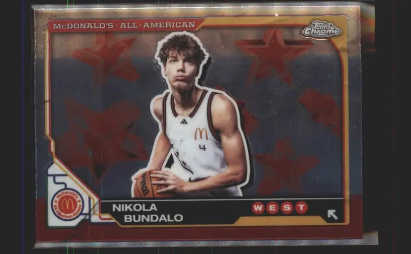 2025 Topps Chrome McDonald's All American #52 Nikola Bundalo - (141)