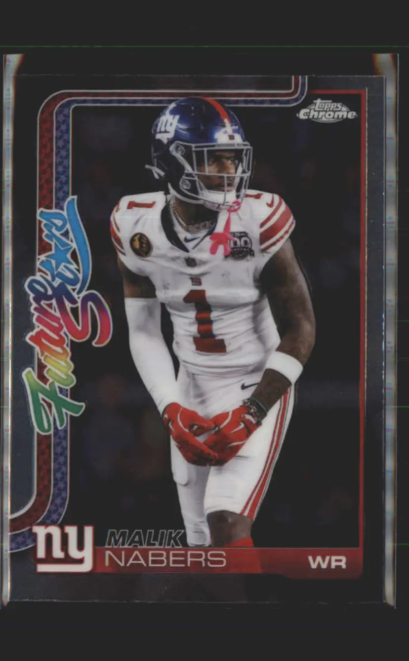 Malik Nabers 2025 Topps Chrome Future Stars #FS-8 - (138) - New York Giants