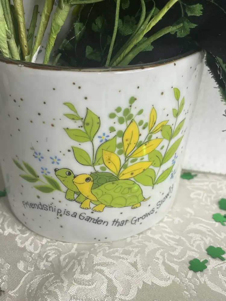 Vintage Turtle Themed Wall Pocket