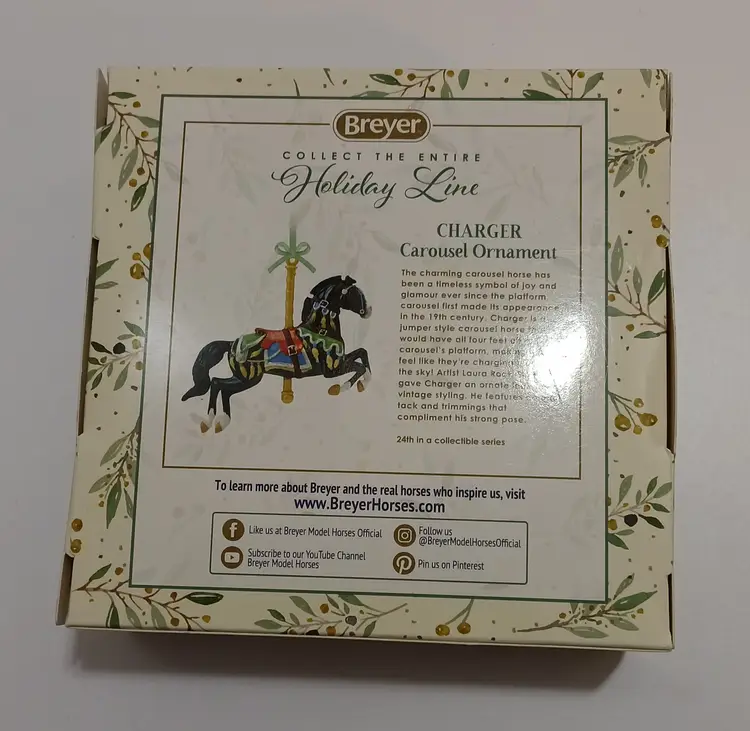 Breyer Carousel Ornament "Charger"