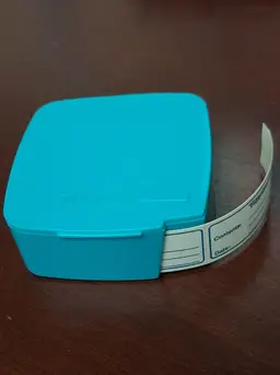 Tupperware Freezer/Refrigerator Labels in Aqua Dispenser