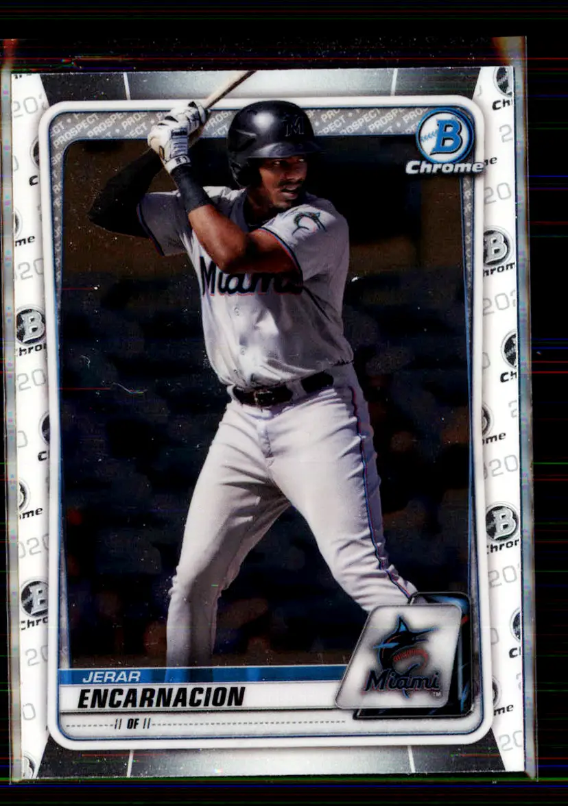Jerar Encarnacion 2020 Bowman Draft Chrome #BD-185 - Miami Marlins - (147-172)