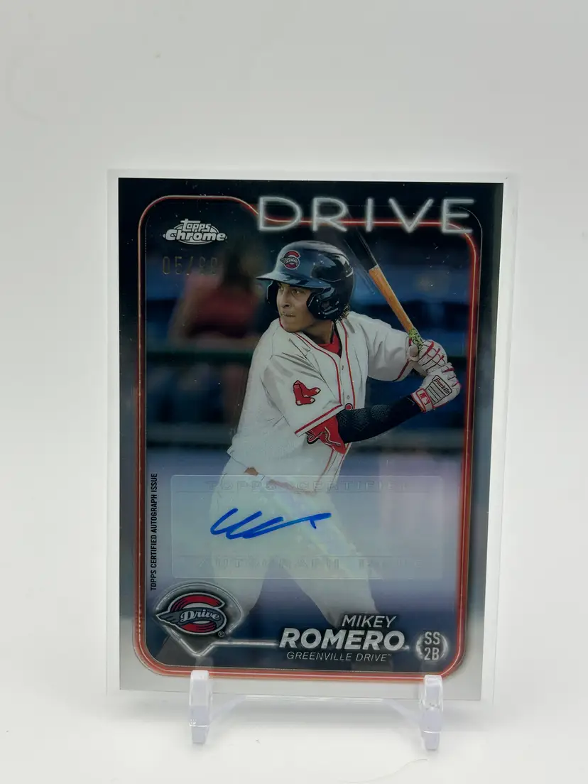 Mikey Romero 2024 Topps Pro Debut Refractor Auto /99 Boston Red Sox