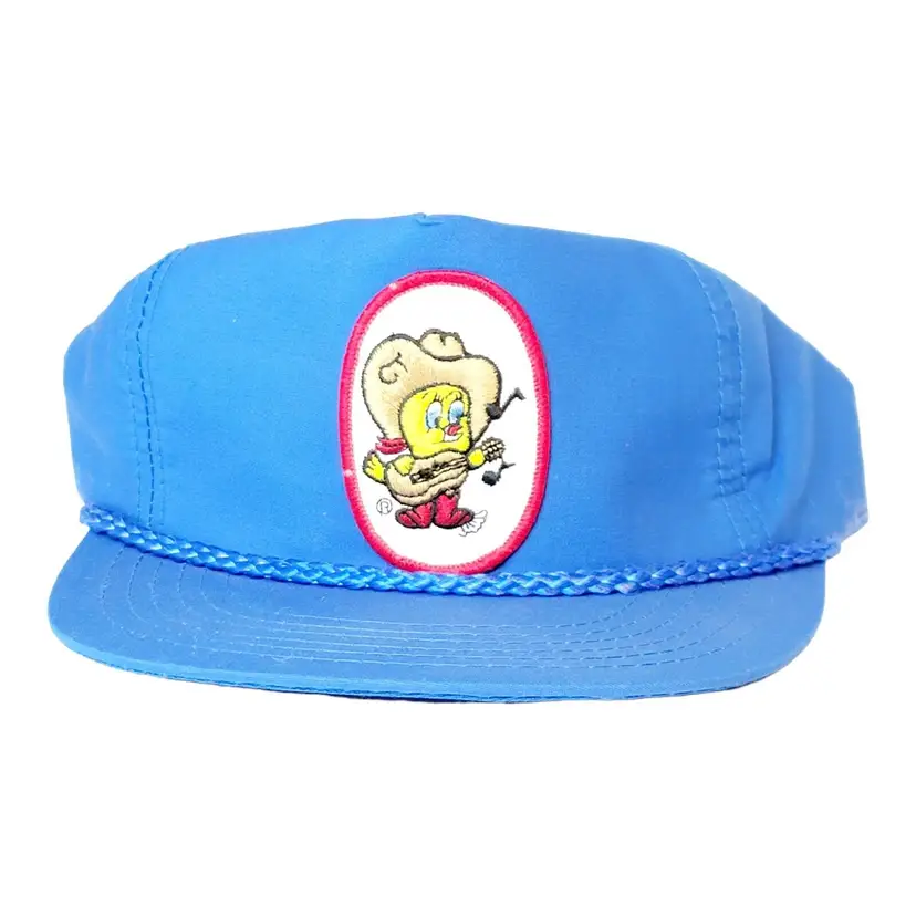 Vintage Designer Award Blue Cowboy Tweety Bird SnapBack Adjustable Cap Hat