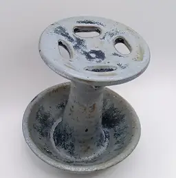 VTG Signed Studio Pottery Toothbrush Holder EUC