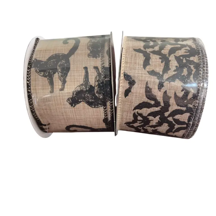 Celebrate Halloween With Two Rolls Of Wired Ribbon