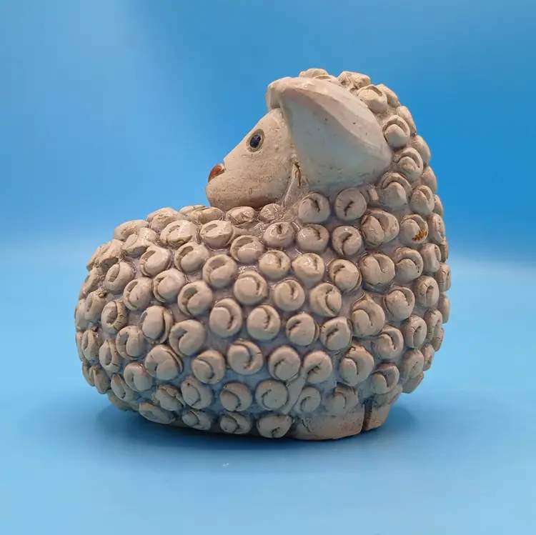 Vintage Artesania Rinconada Sheep #170, Hand-Carved Signed, Retired