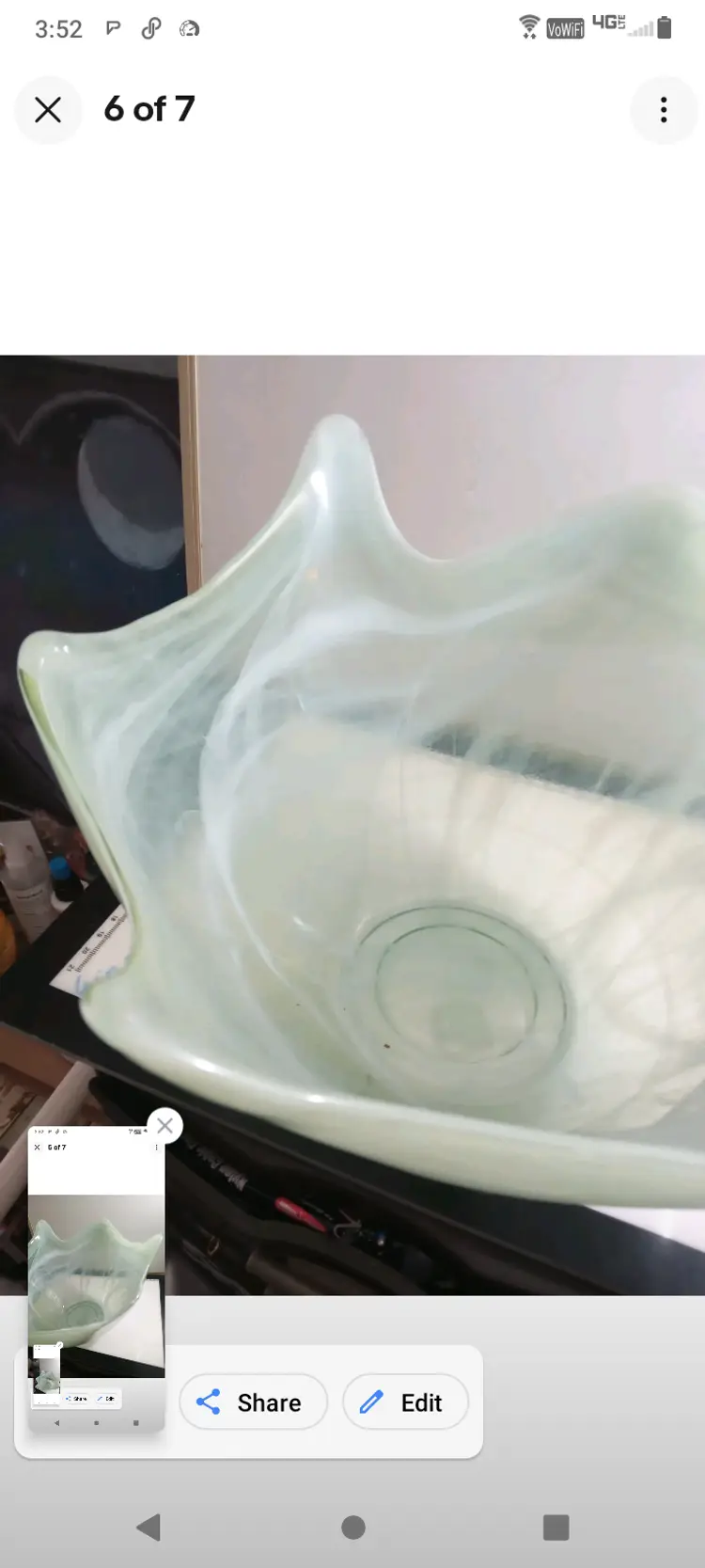 recycled (100%) green glass bowl. made in spain