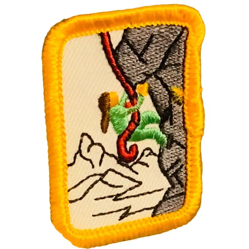 Vintage Scouting Fun Patch: Rock Climbing 