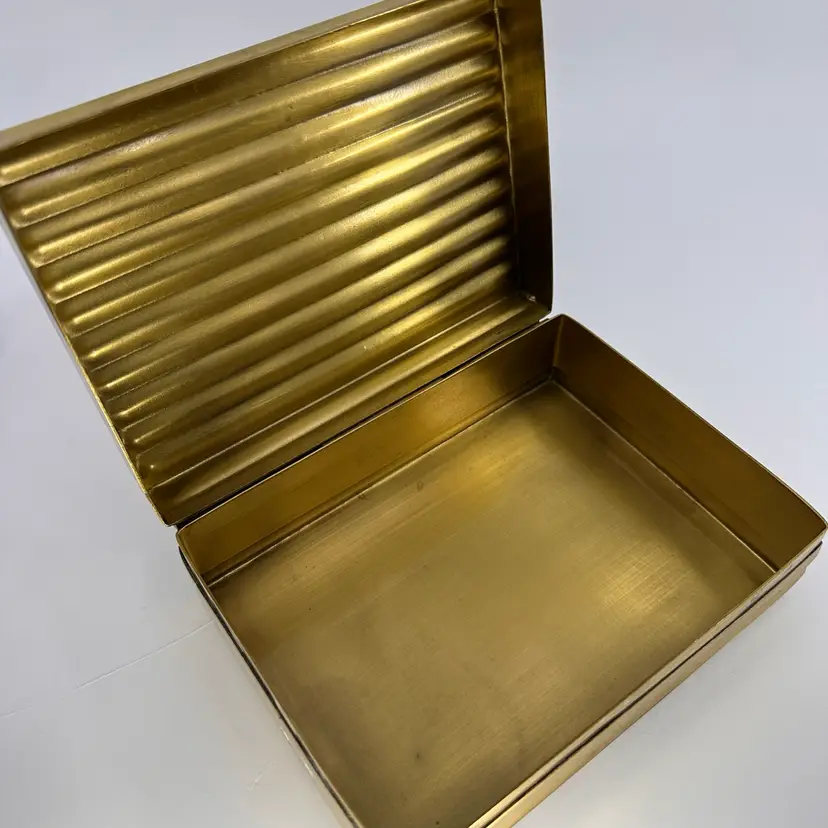 Solid Brass Trinket Box