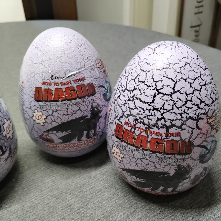 Spin Master How To Train Your Dragon Mystery Puzzle Egg 46 Piece Lot Of 5