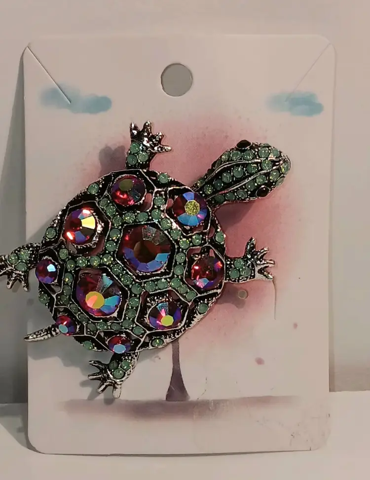 Lot of 7 Jeweled Pins