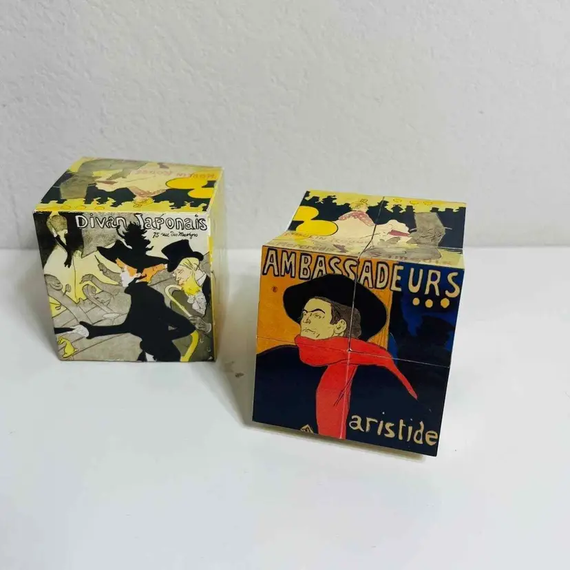 Divan Japonais Puzzle Cube Famous Painters Art Box Toy Collectible Fun