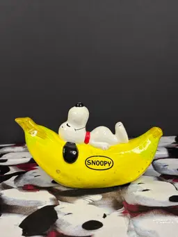 Vintage Snoopy Banana Bank with Stopper