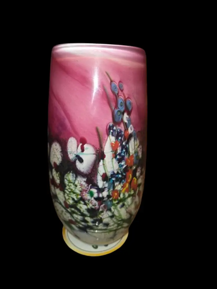 Shawn Messenger Art Glass Vase