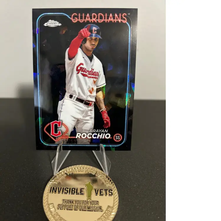 BRAYAN ROCCHIO 2024 TOPPS CHROME SAPPHIRE BLACK EDITION #03/10