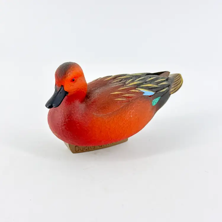 Jett Brunet Ducks Unlimited Cinnamon Teal 2006 Miniature Decoy