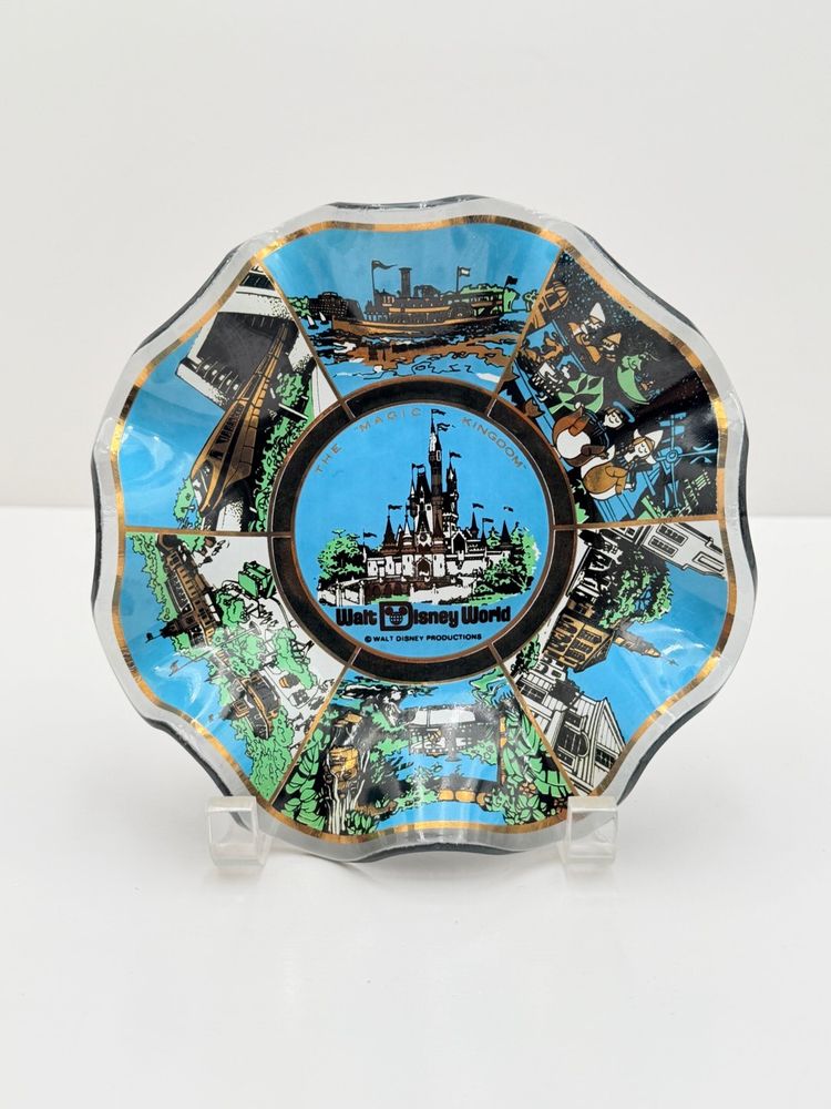Walt Disney World Magic Kingdom Vintage Souvenir Dish