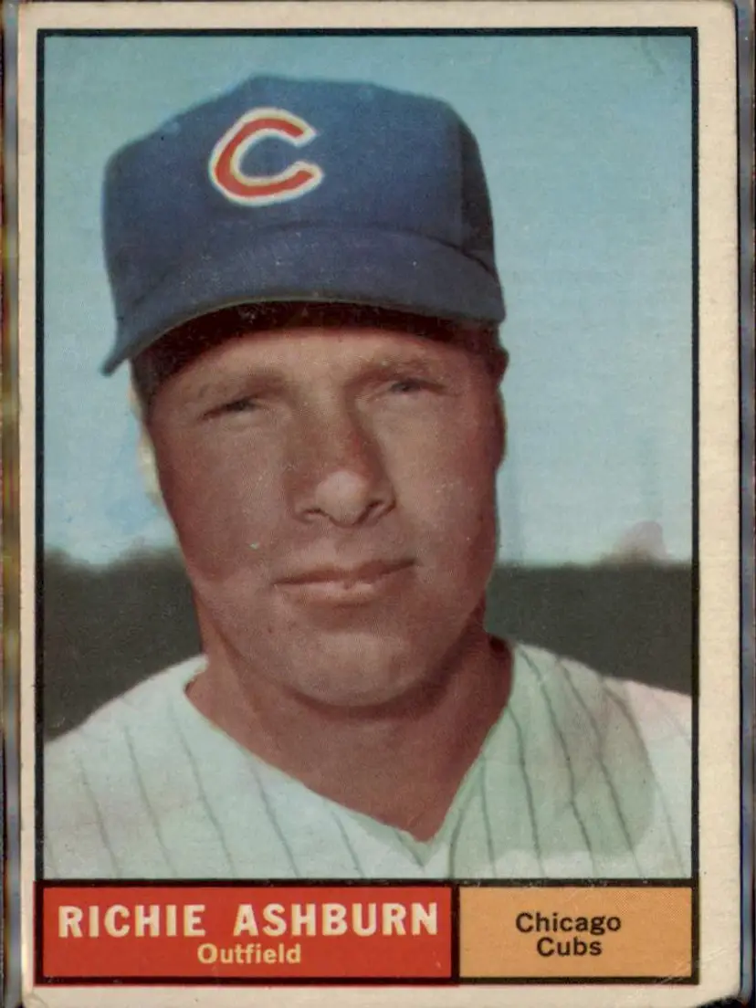 1961 Topps #88 Richie Ashburn - ( ) - Chicago Cubs