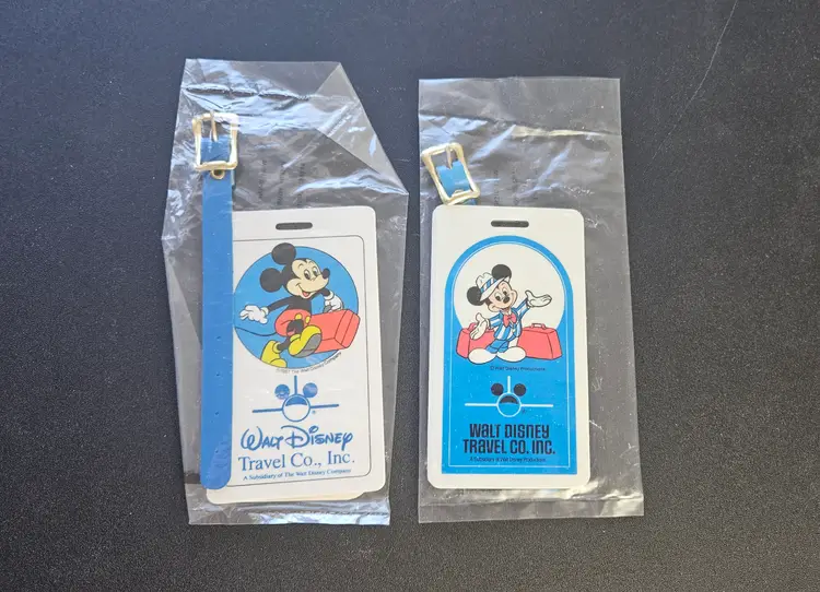 Walt Disney Travel Company Vintage Luggage Tags