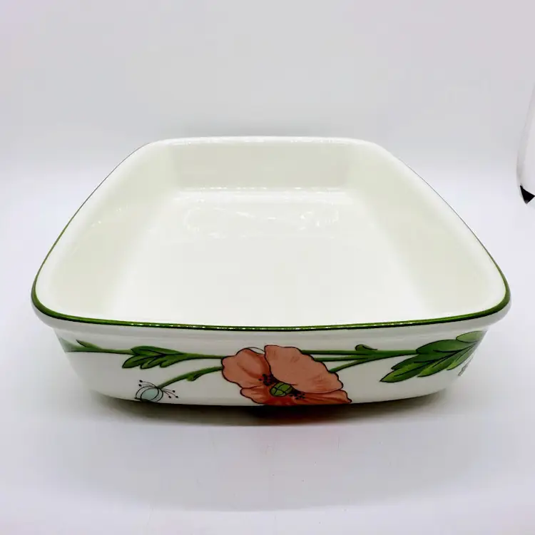 Villeroy & Boch Amapola Vilbofour Smooth Lasagna Baking Dish 9-3/4" Germany