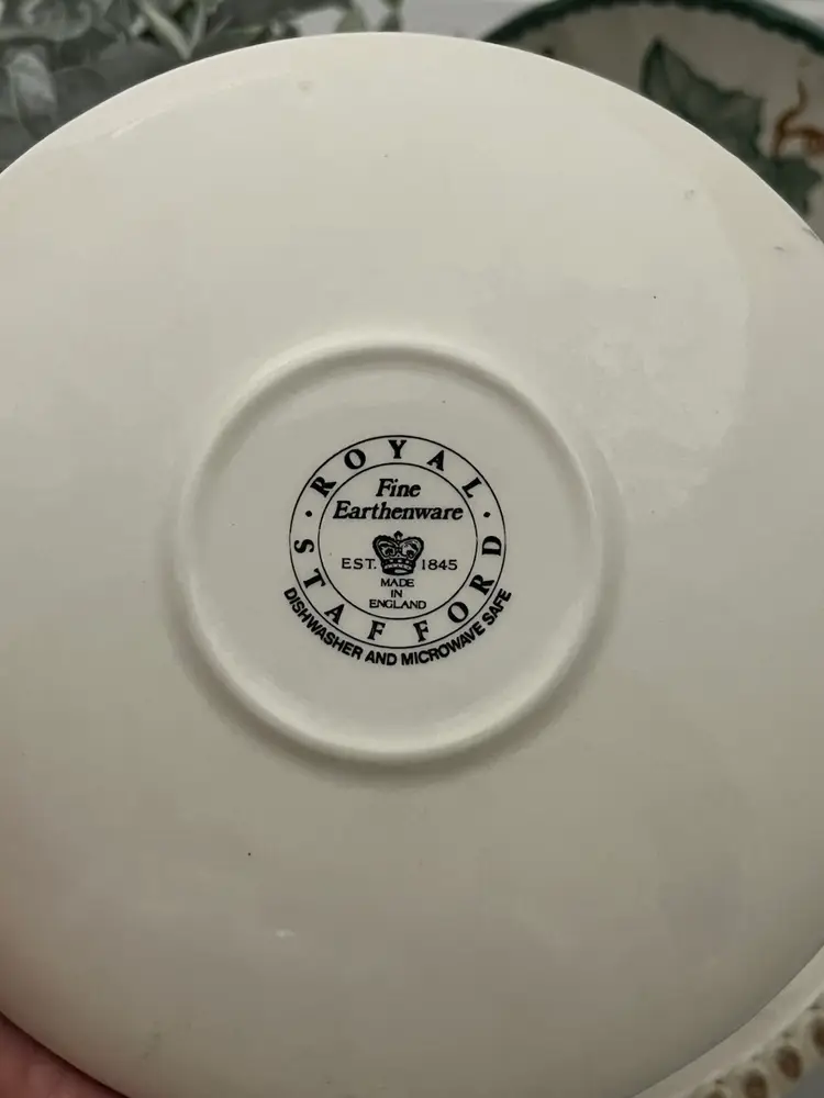 Royal Stafford Fine Earthenware Country Vine Pattern Saucer  Plates SET/6