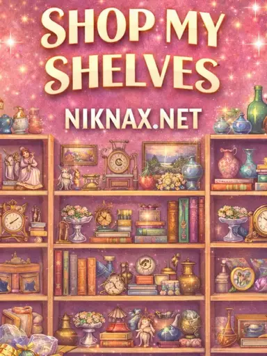 Shop my shelves! All sorts of vintage/pottery/glass