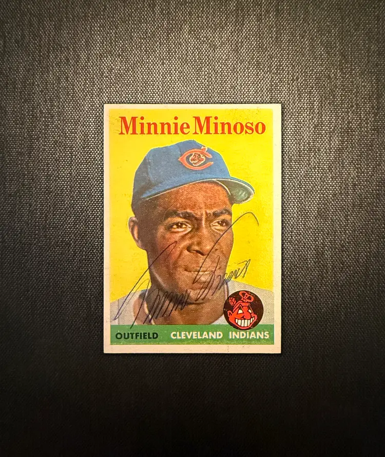 CS4 - Auc-05 / Minnie Minoso - 1958 Topps - Autographed (In-Person) / #295