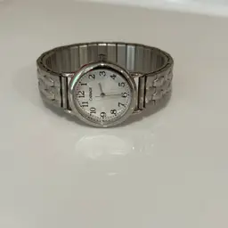 Carriage by Timex Women’s Silver Tone Ladies Watch with Expansion Bracelet