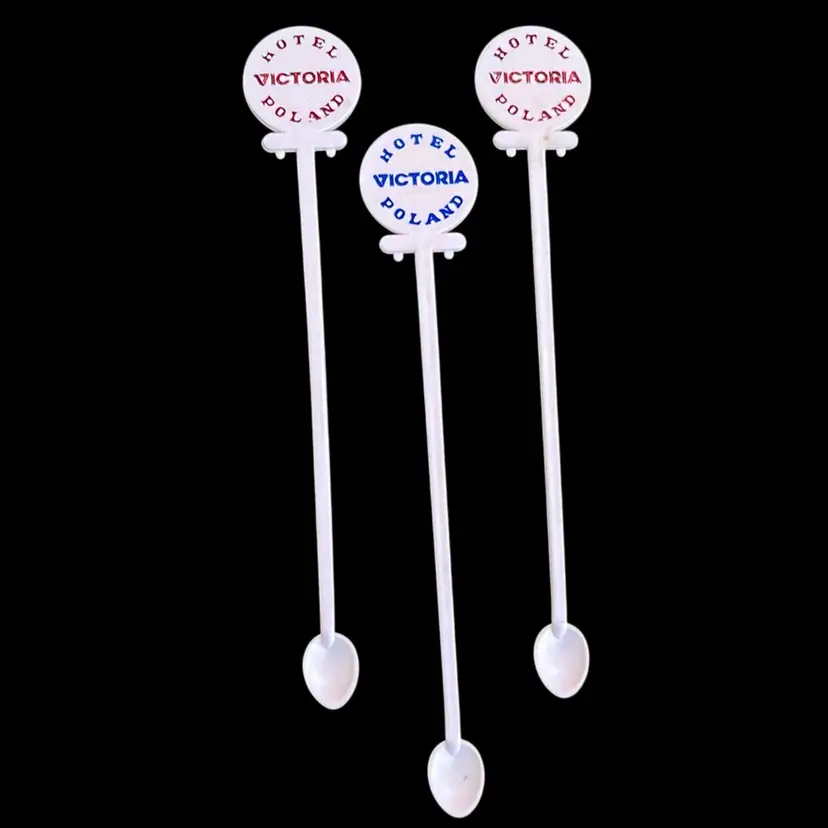Vintage Swizzle Sticks Hotel Victoria  Warsaw Poland
