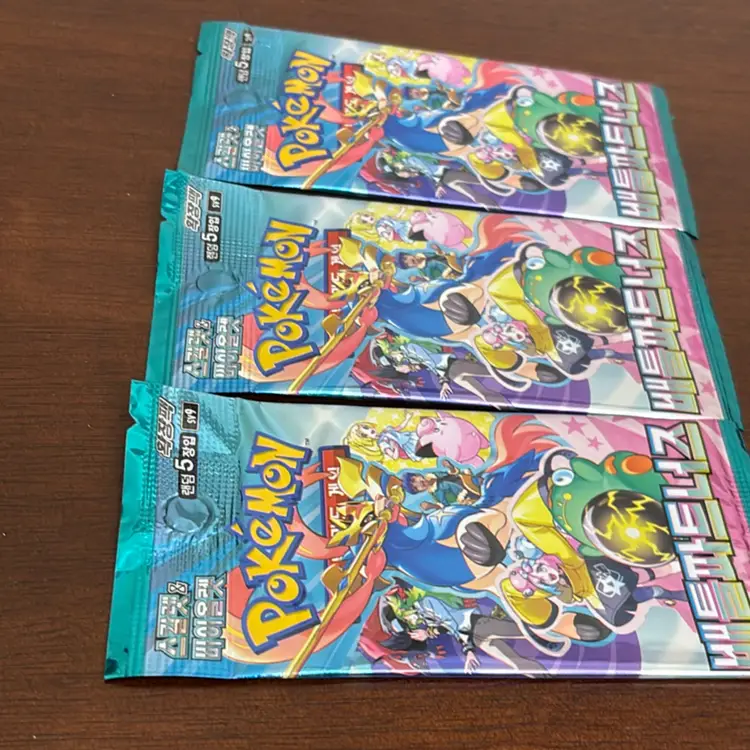 Korean Pokémon Trading Card Game booster packs from the Scarlet & Violet expansion set,