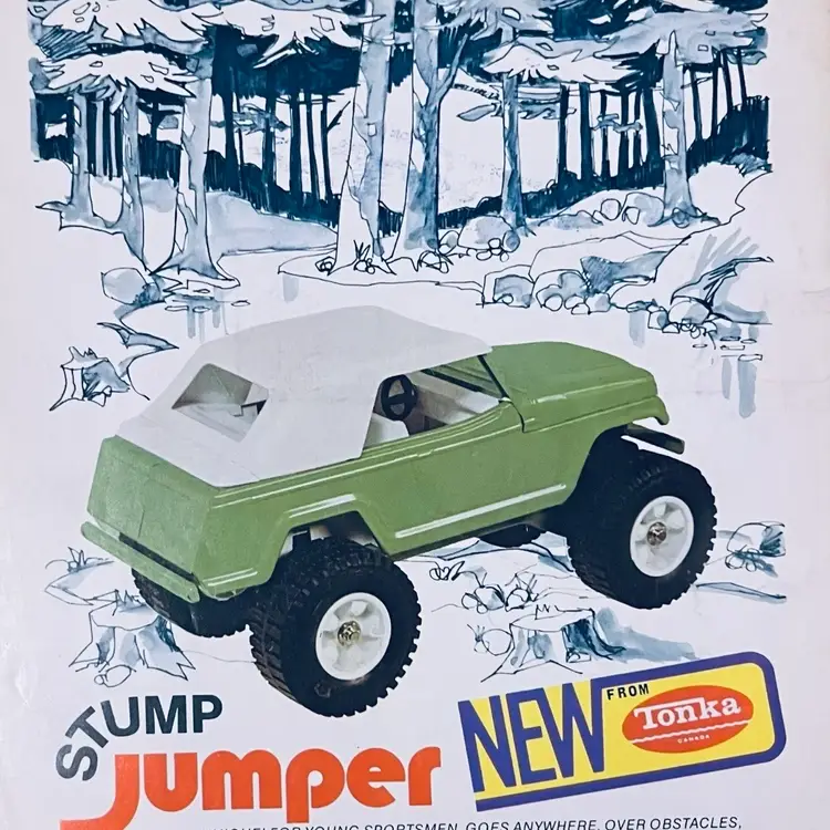 70s Toy TONKA STUMP JUMPER Trade Advertisement Flyer Canada + Majorette