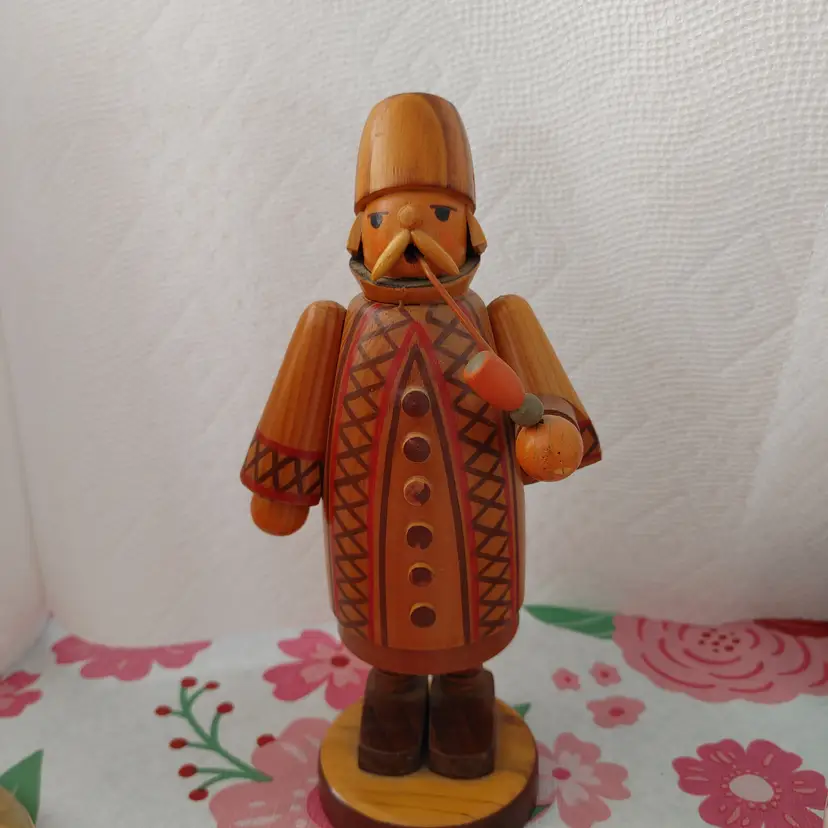 German incense smoker. Made in the Ore Mountains, Erzgebirge region of East Germany. Designed to look like Hungarian man.