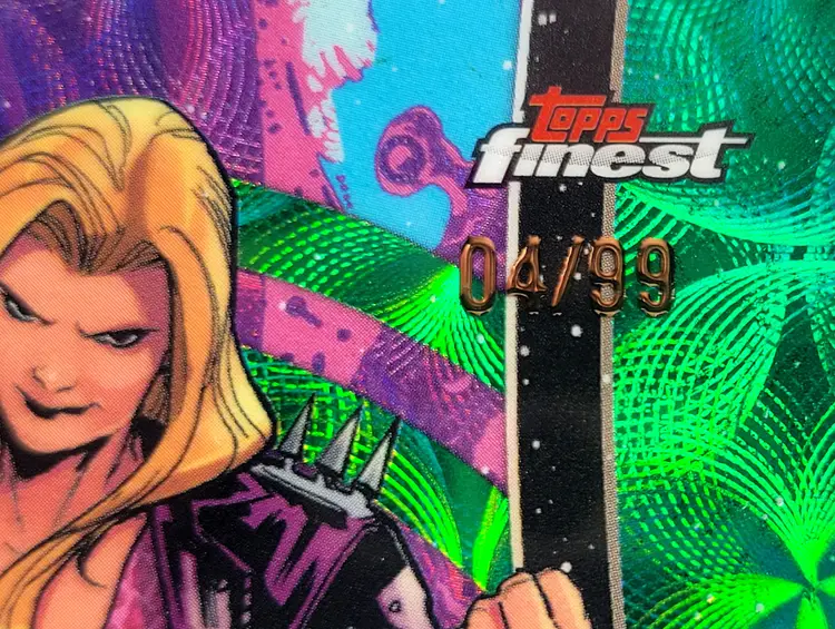 2026 Topps Finest Fantastic Four Titania Negative Zone Green Kaleidoscope /99