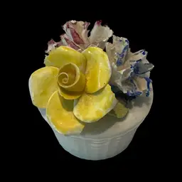 Vintage Sandford Fine Bone China Flower Posy Rose Mini 2.5”