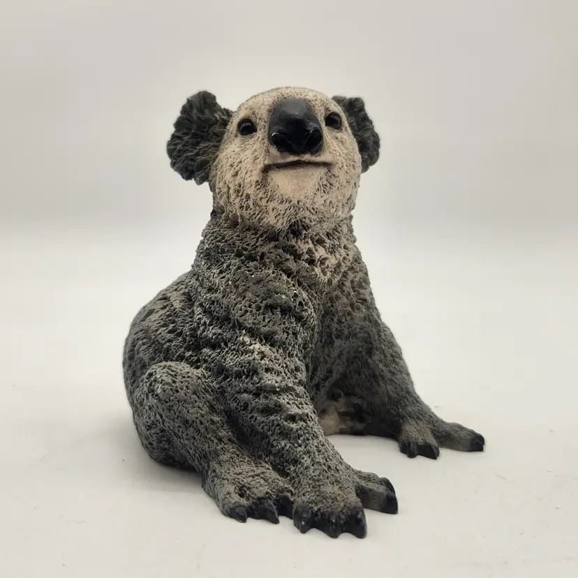 Vintage 1989 Castagna Italy Koala Bear Figurine Realistic Textured Sculpture